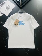 バーバリー半袖Tシャツコピーコットン製人気物柔らかい軽い花柄ブラックファッションカップル