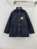 BURBERRYバーバリー アウター キッズコピー 秋冬 暖かい チェック柄 ミディアムレングス 高級感 2色 ブラック