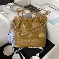 シャネルCHANELスーパーコピーカバンレザーカーキ可愛いチェーンバッグ斜めかけ人気