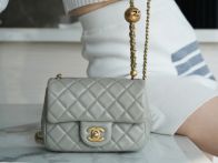 chanel シャネル 希少 バッグコピー チェーンバッグ アンダーアームバッグ 小さいサイズ グレイ