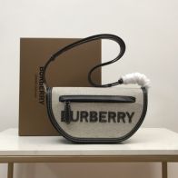 バーバリーBURBERRYスーパーコピーバッググレーズック軽い高級ショルダーバッグ