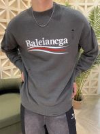 バレンシアガ なぜ偽物 BALENCIAGA 長袖 柔らかい 純綿 セーター 暖かい ブラック