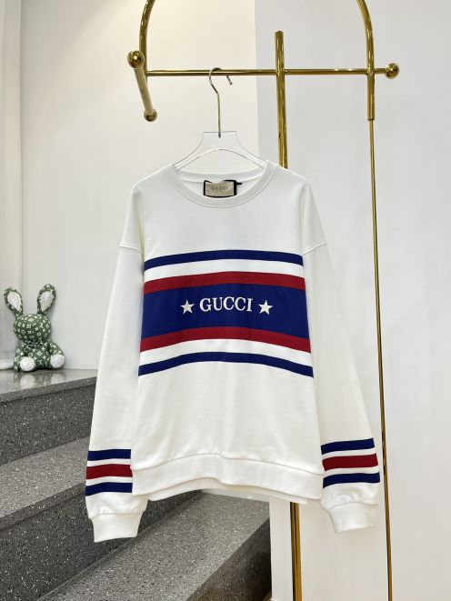 グッチとコーチコピー GUCCI新品 柔らかい 純綿 セーター 長袖 ファッション 快適 ホワイト