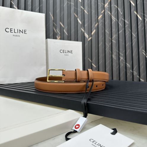 CELINEセリーヌ 個人輸入コピー牛革 ビジネス 激安品 プレゼント ゴールドバックル ブラウン