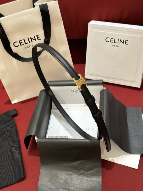 CELINEセリーヌ ベルト マイクロｎ級品 牛革 ビジネス 人気 プレゼント ゴールドバックル ブラック