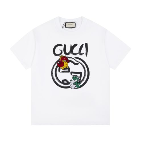 グッチGUCCI限定スーパーコピー半袖Tシャツコットンホワイト柔らかい高級花柄