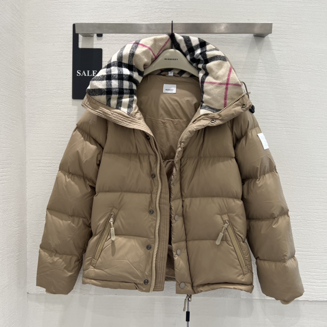 2023ファッション!バーバリー ダウン ｎ級品評判いい BURBERRYジャケット 2色 ブラック/ブラウン_5