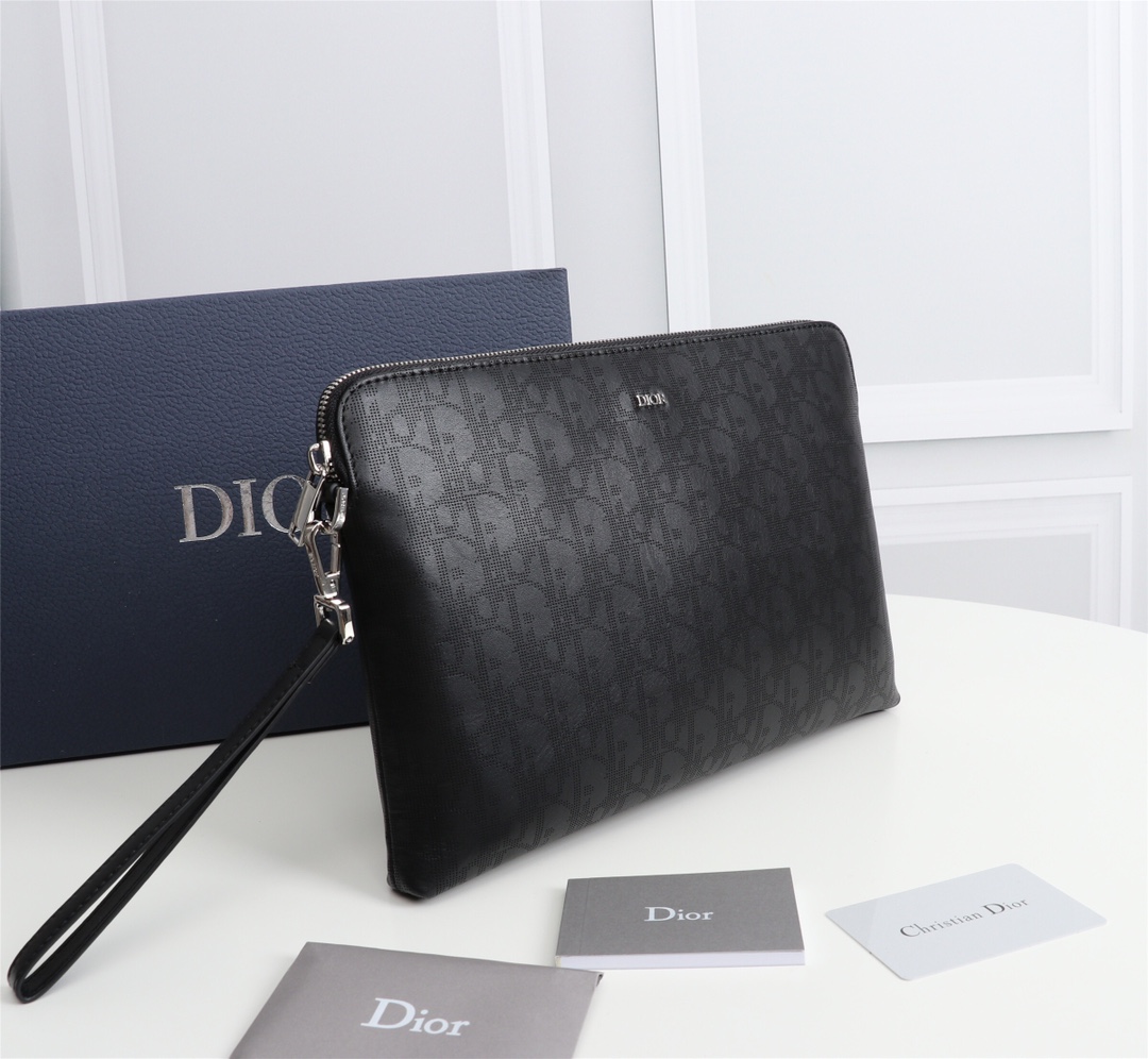 dior 3万以内n級品 メンズバッグ  内蔵センサーチップ ブラックレザー ブラック_2