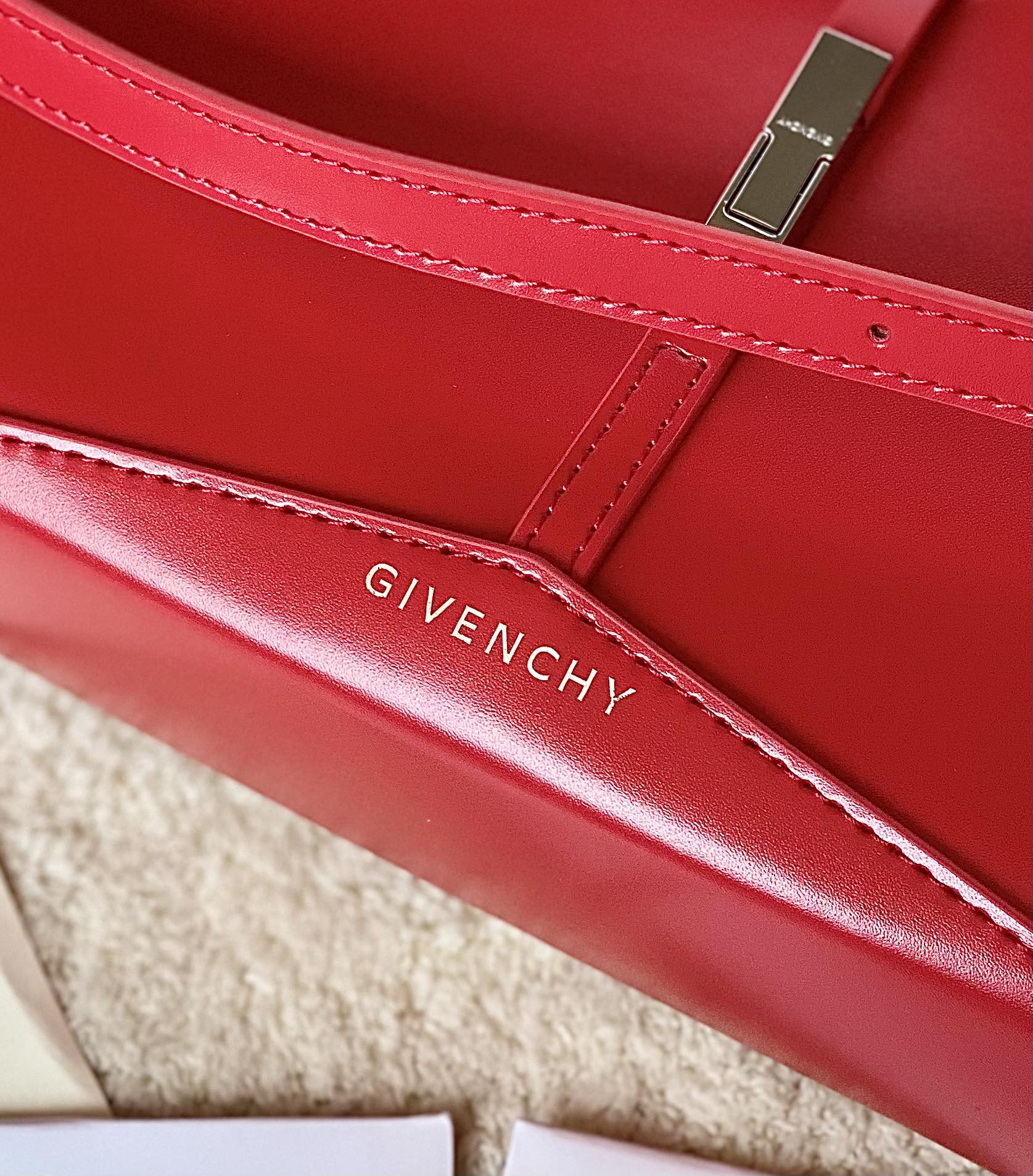 GIVENCHYジバンシー エコバッグコピー フランス レザーバッグ レディース 魅力 レッド_6