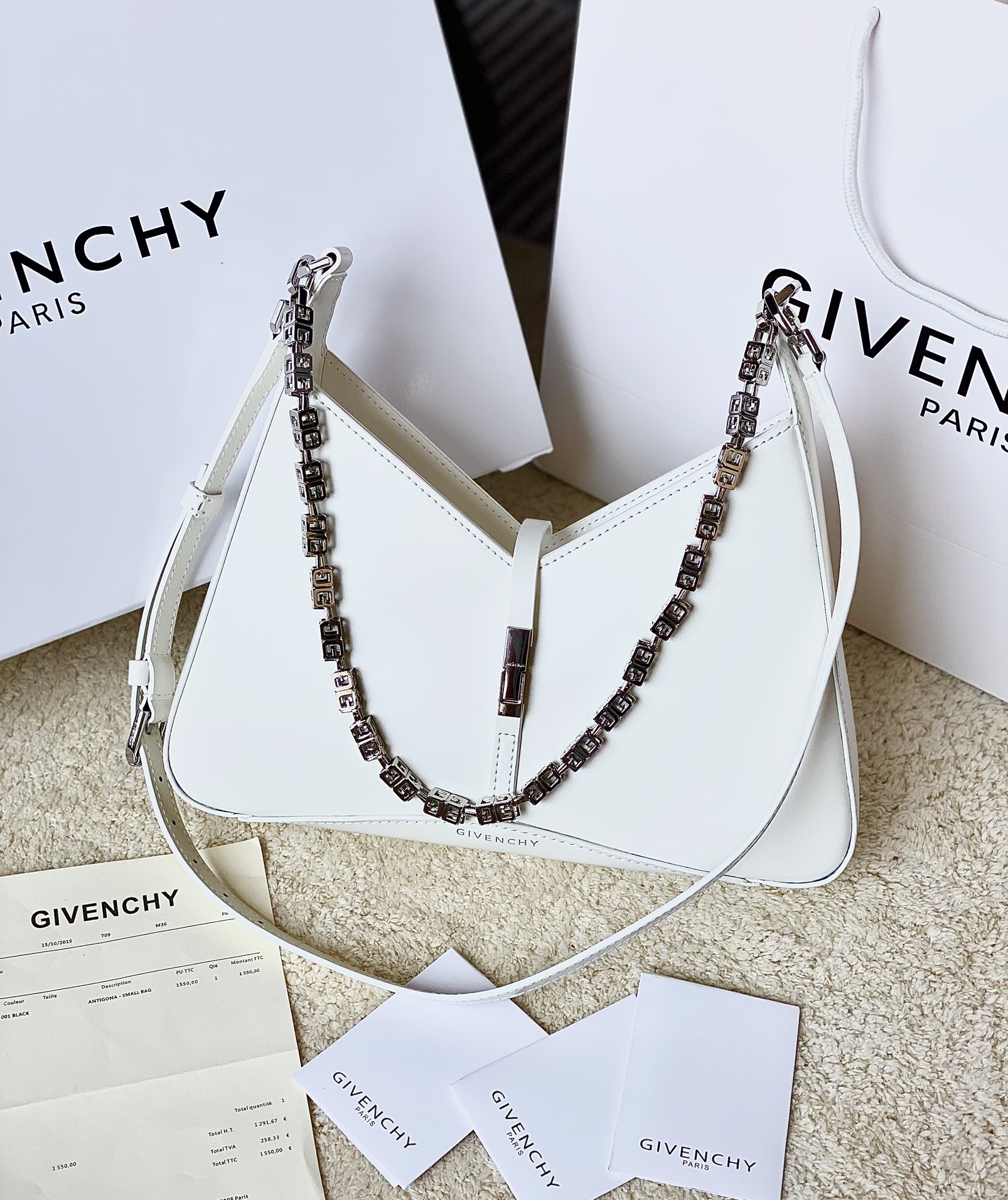 GIVENCHYジバンシィ マーク激安通販 フランス レザーバッグ レディース 魅力 ホワイト_1