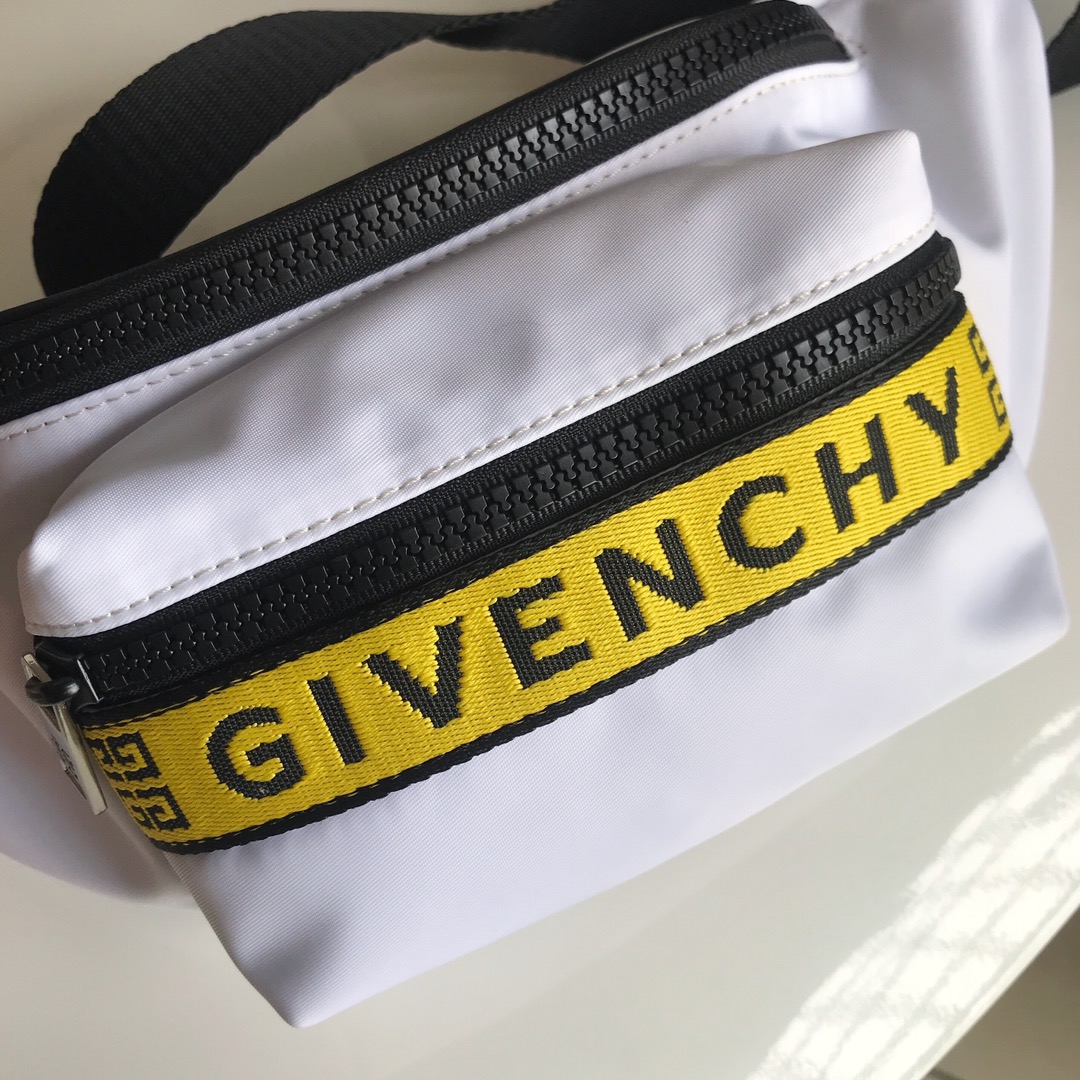 GIVENCHYジバンシィ ノベルティ バッグ偽物 ショルダーバッグ ナイロン 男女兼用 ホワイト_6