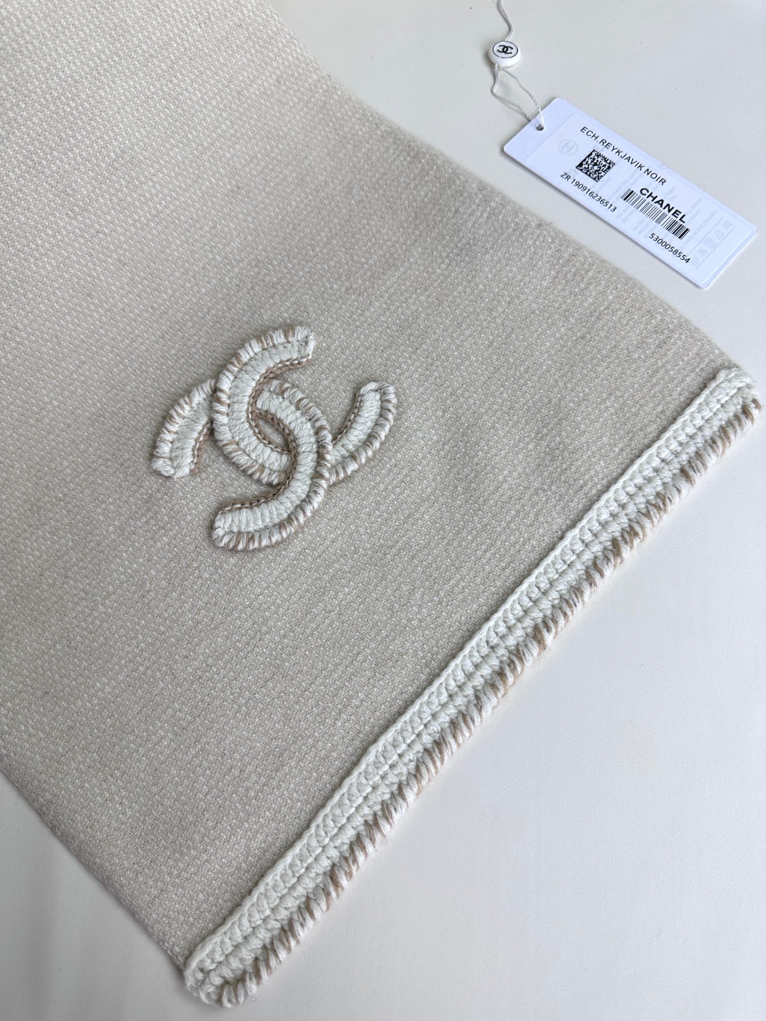 CHANEL2023新品 シャネル スカーフ 真贋激安通販 暖かい 大判 通勤 旅行 レディース 冷え対策 ホワイト_6