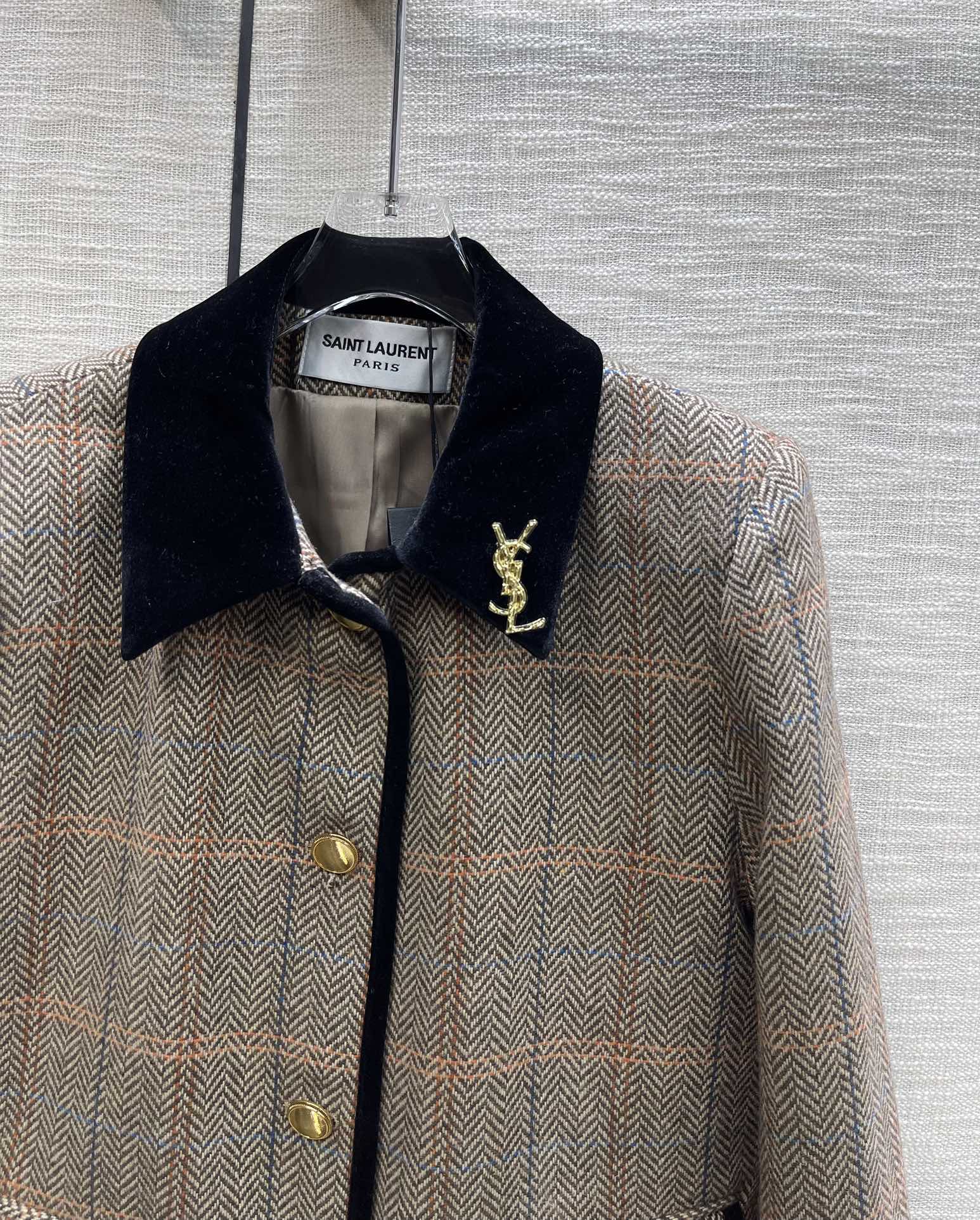 YSL サンローランとヴィトンコピー 秋冬トップス アウター シンプル  暖かい 柔らかい ファッション グレイ_3