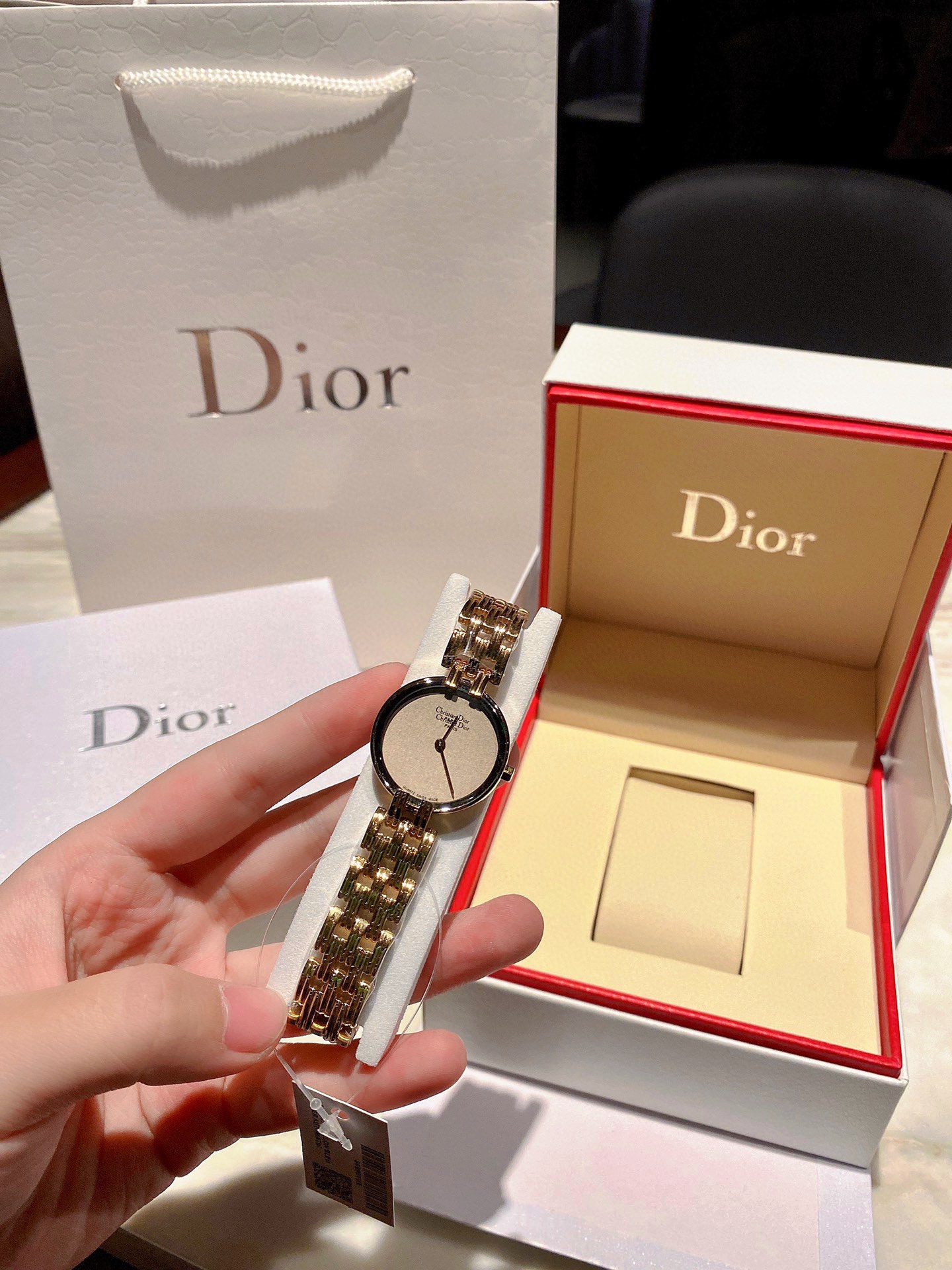 ディオール 腕時計 メンズｎ級品 高級感 薄いワッチ プレゼント 魅力アップ ステンレス ゴールド_3