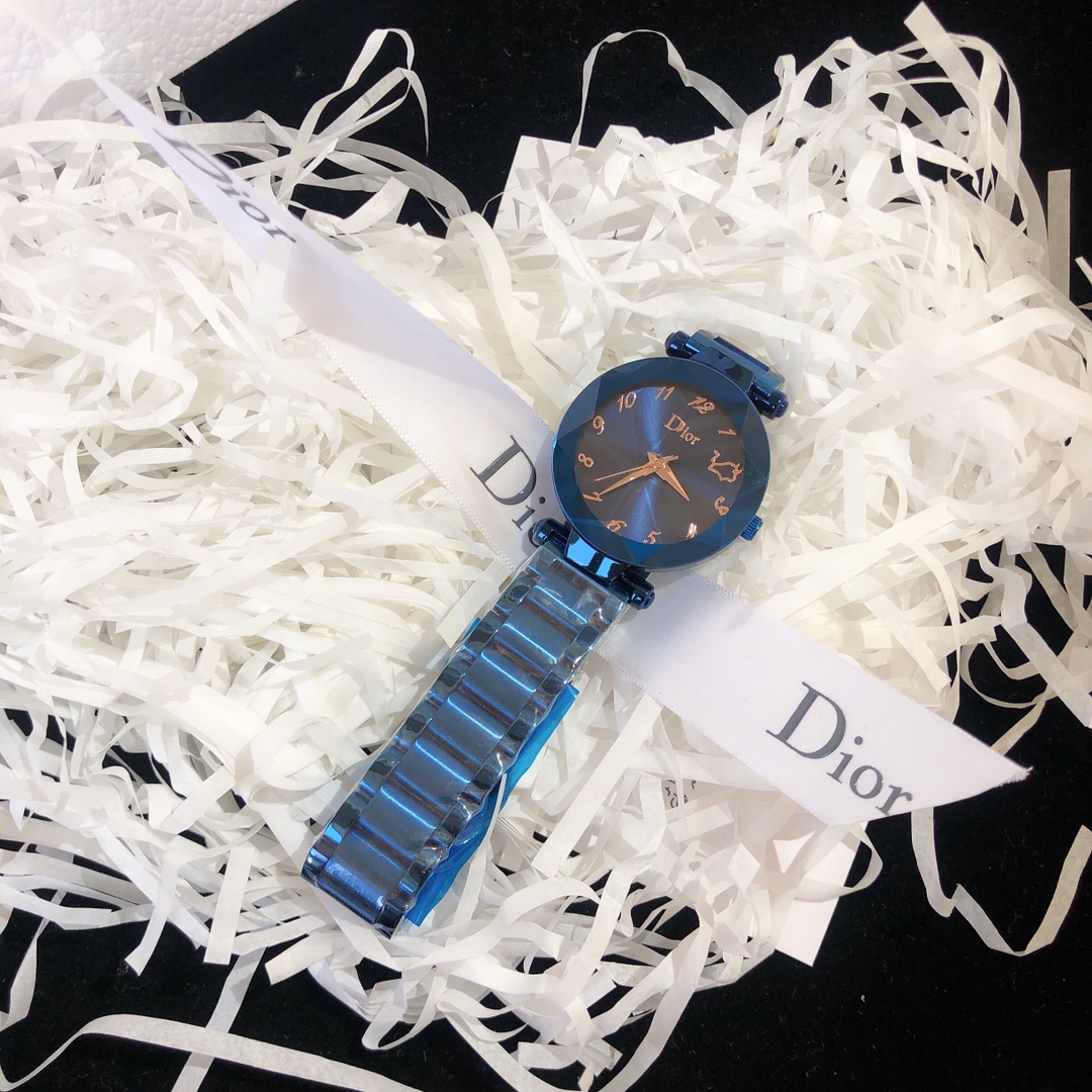 DIORクリスチャンディオールの時計コピー 魅力アップ 薄いワッチ プレゼント ステンレス 4色 ブルー_3