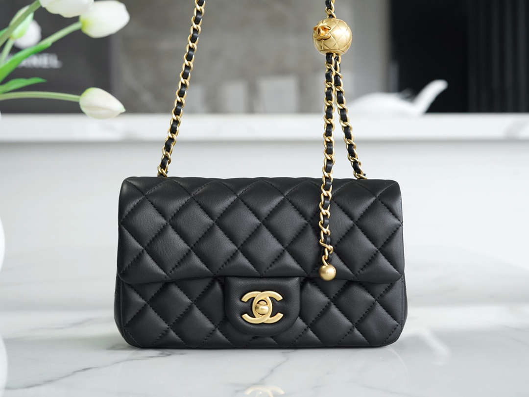 chanel シャネルエコバッグ激安通販  ショルダーバッグ チェック柄 軽量 レディース ブラック_1