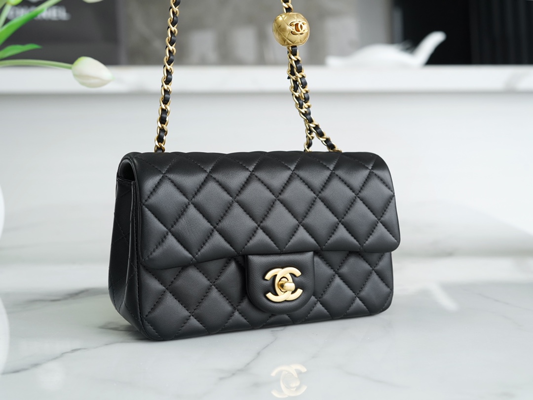 chanel シャネルエコバッグ激安通販  ショルダーバッグ チェック柄 軽量 レディース ブラック_2