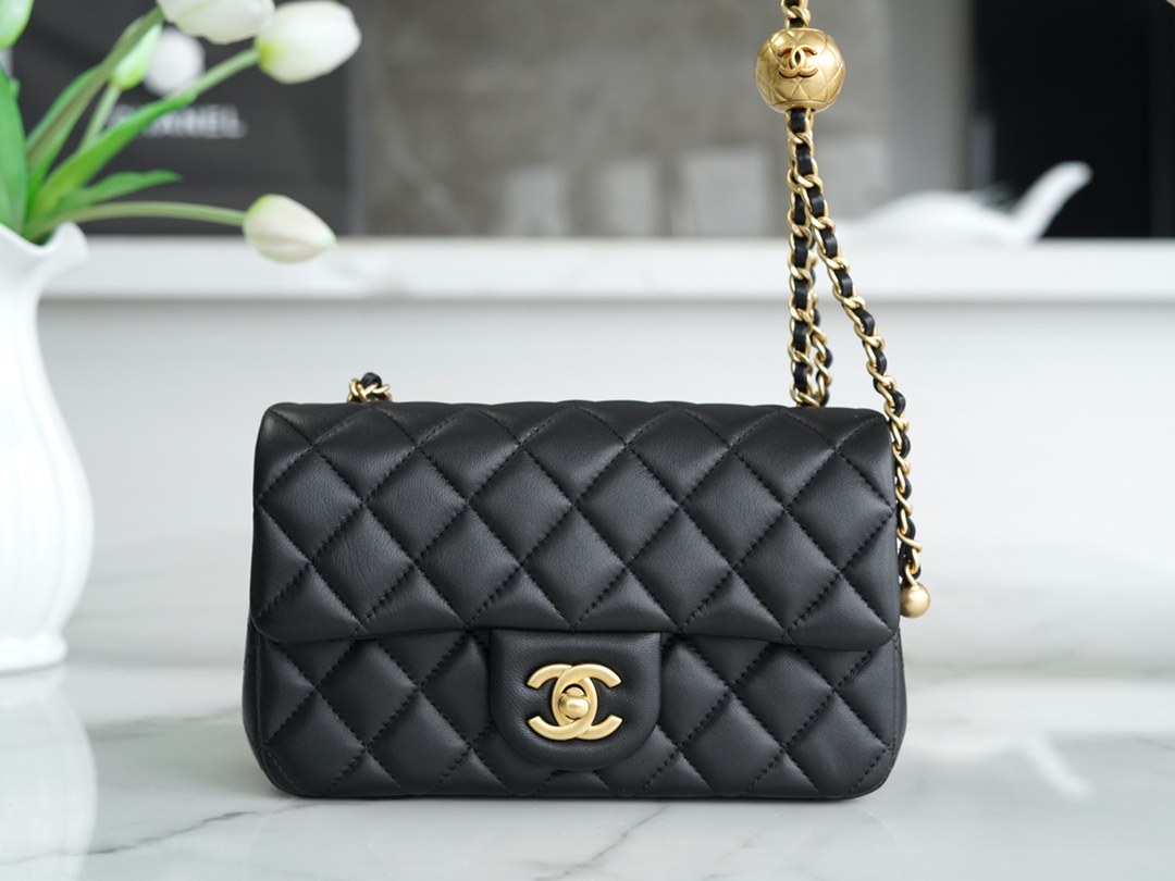 chanel シャネルエコバッグ激安通販  ショルダーバッグ チェック柄 軽量 レディース ブラック_3