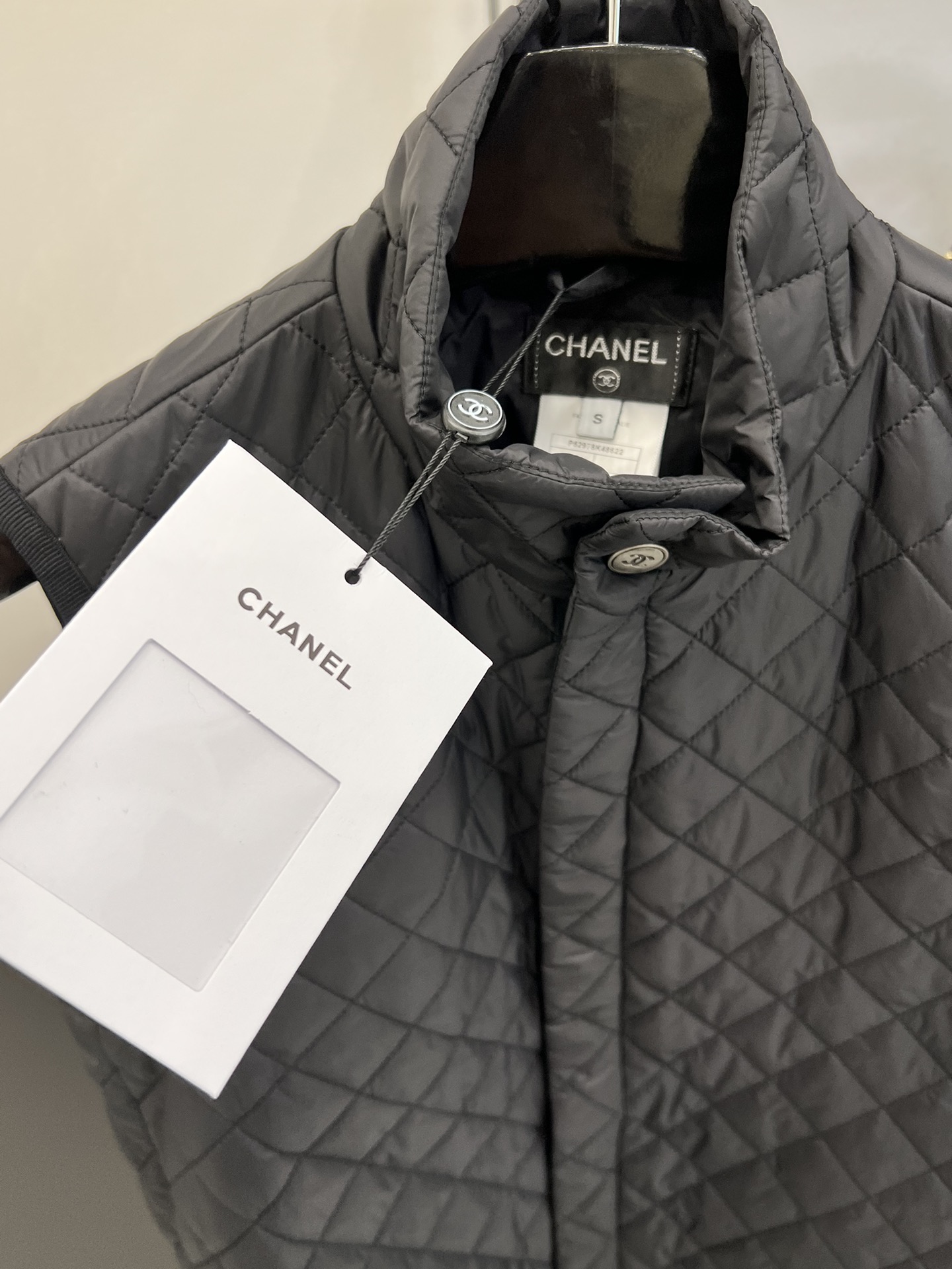 chanel シャネル アウター メンズｎ級品  冬の新作ダイヤモンド柄ベスト グレイ_4