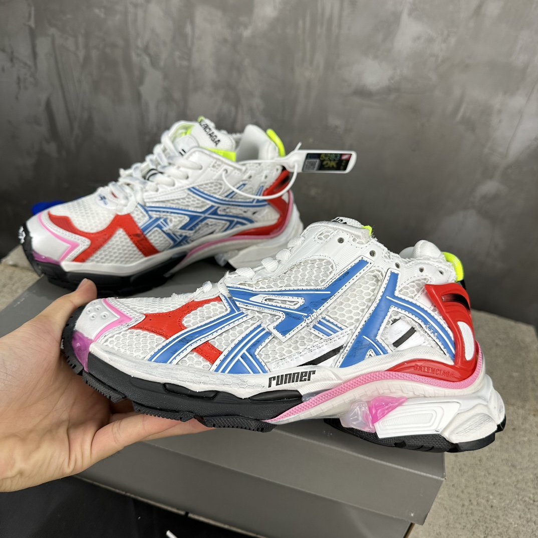 バレンシアガ 似てる スニーカーコピー BALENCIAGA スポーツ 運動 軽量 メンズシューズ 高級品 レッド_3