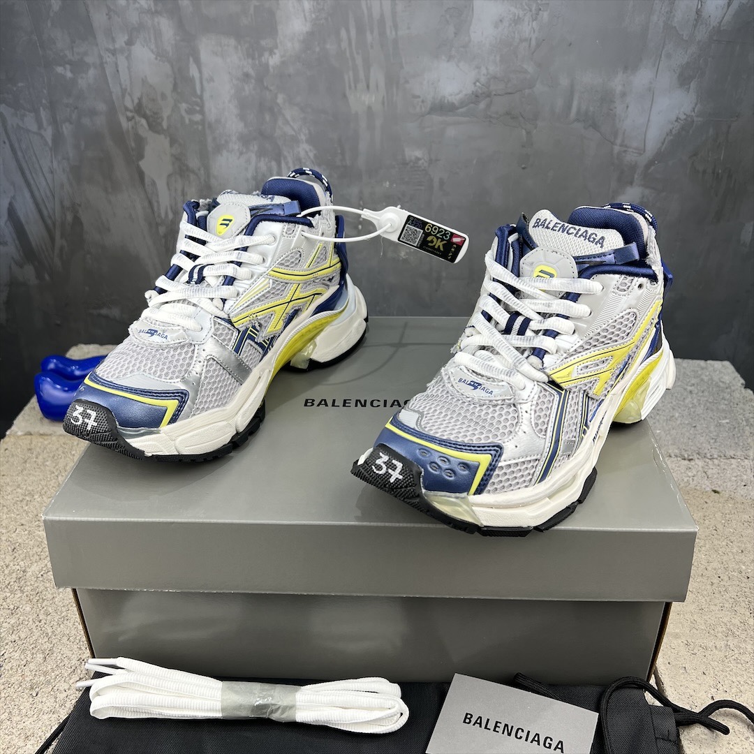 バレンシアガ靴コピー BALENCIAGA 2023新品 スポーツ 軽量 メンズシューズ 防水 高級品 グレイ_2