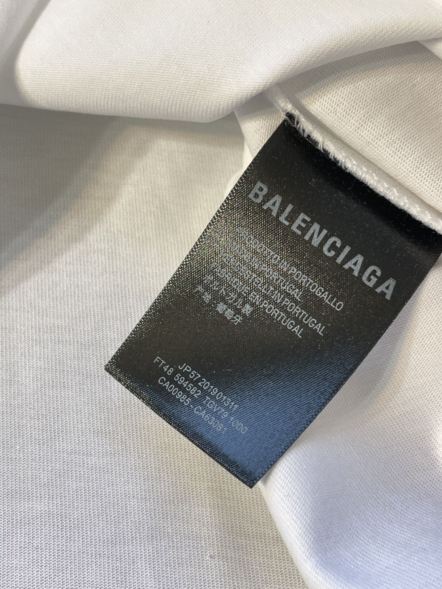 バレンシアガ宇宙服偽物 BALENCIAGA 短袖 Ｔシャツ 柔らかい 純綿トップス 男女兼用 2色 ブラック ホワイト_7