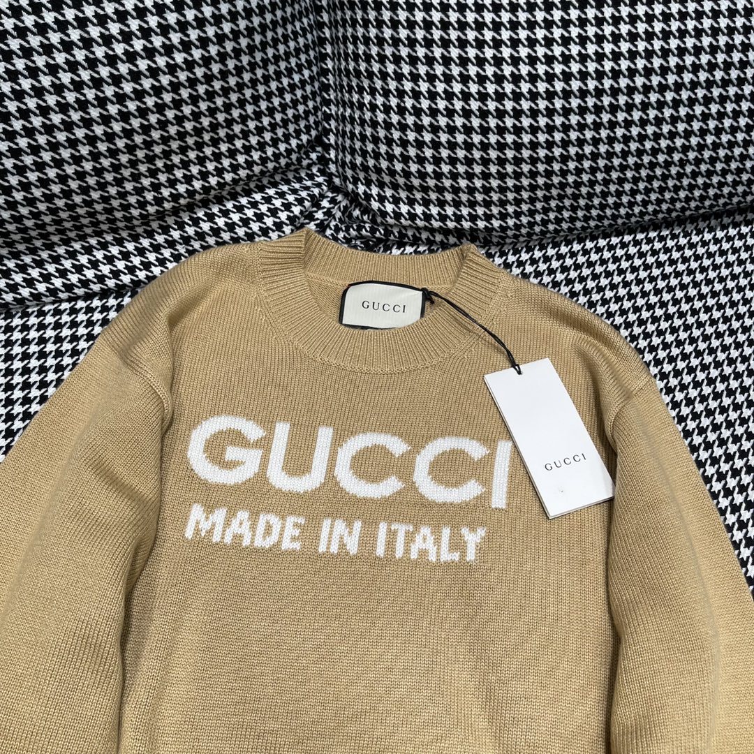 guccitシャツコピースーパーコピー GUCCI新作 柔らかい 純綿 トップス 長袖 夏服 快適 イエロー_5