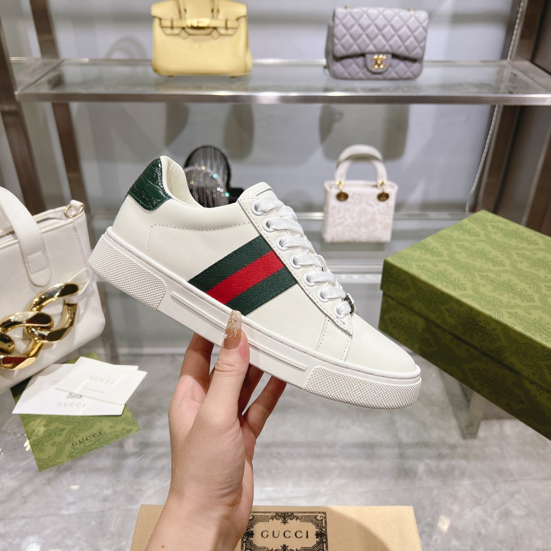 gucci シューズ サイズ感スーパーコピー スポーツカジュアルホワイトシューズ_3