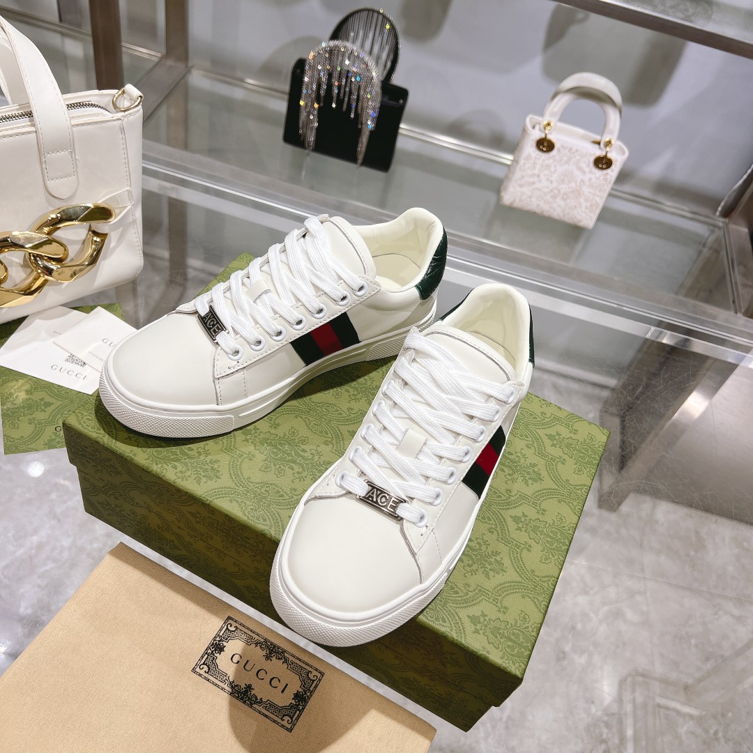 gucci シューズ サイズ感スーパーコピー スポーツカジュアルホワイトシューズ_4