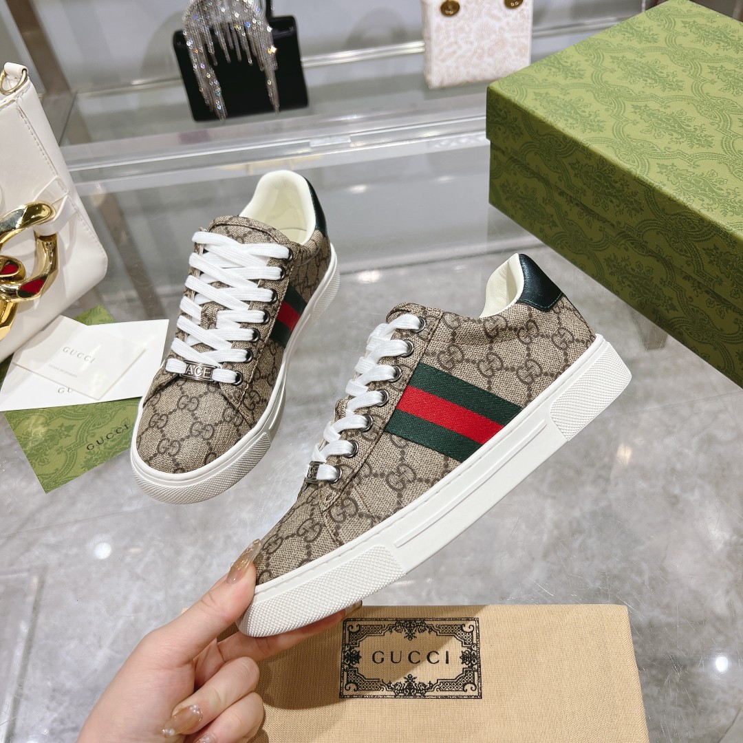 gucci シューズ偽物	 Gucciの新作スポーツカジュアルホワイトシューズ_4