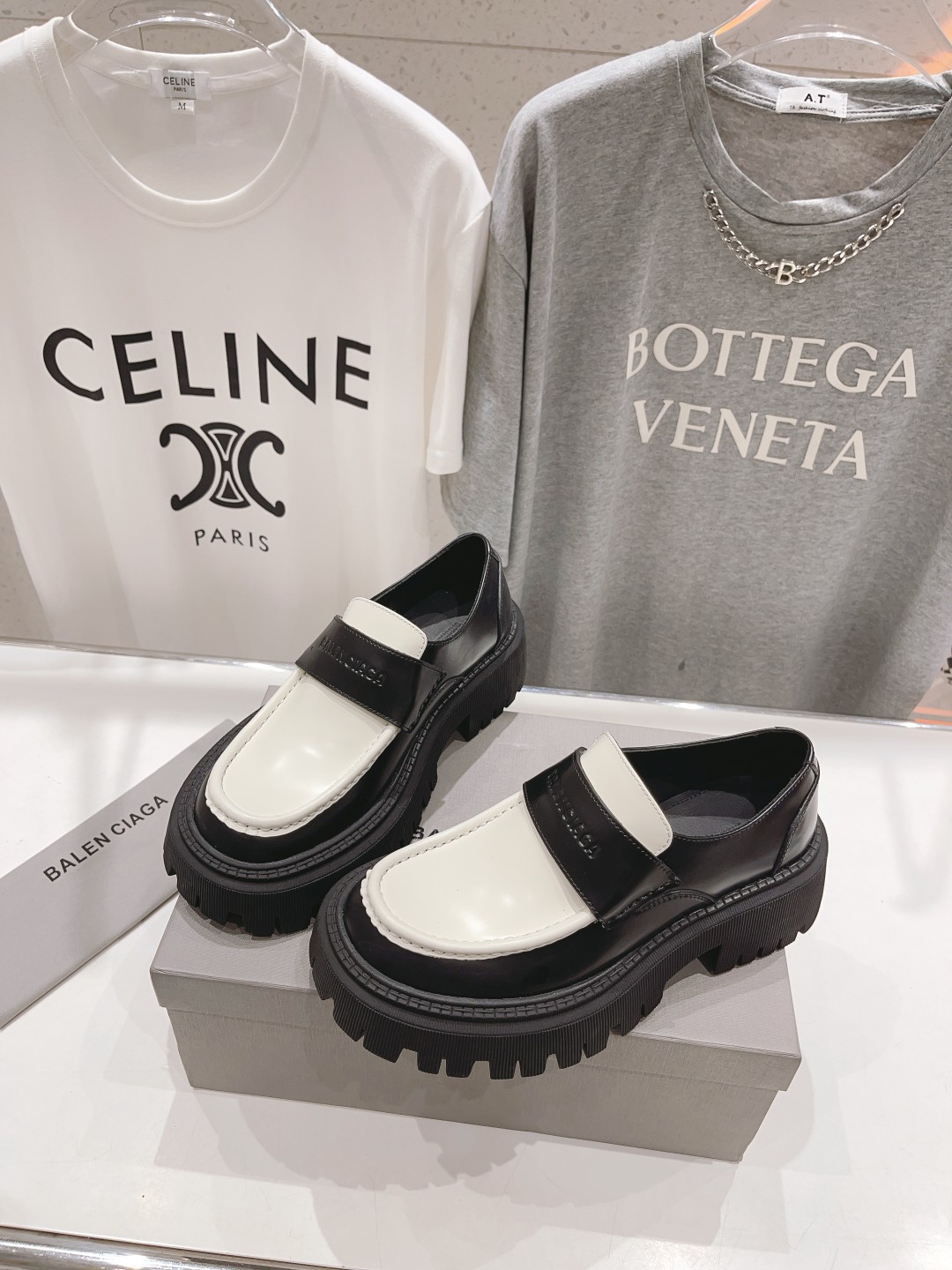 バレンシアガBALENCIAGA限定スーパーコピーシューズホワイトレザー歩きやすい高級5cm厚い底_4