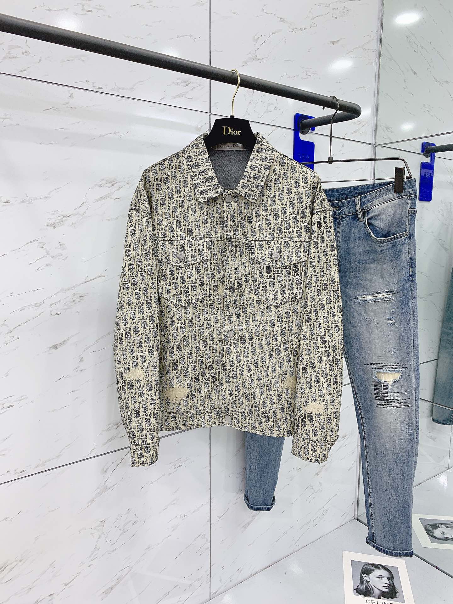 DIOR ディオールコート偽物 秋冬服 アウター おしゃれ 高品質 カラフル ファッション グレイ_1