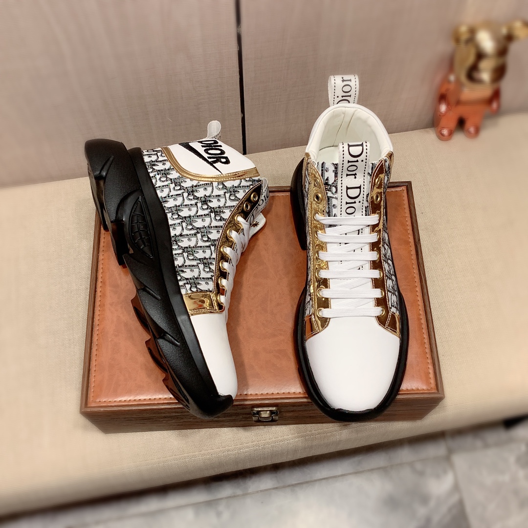 dior シューズ メンズｎ級品 シューズ メンズ 激安新品 ハイカット 軽量 人気商品 ホワイト_2