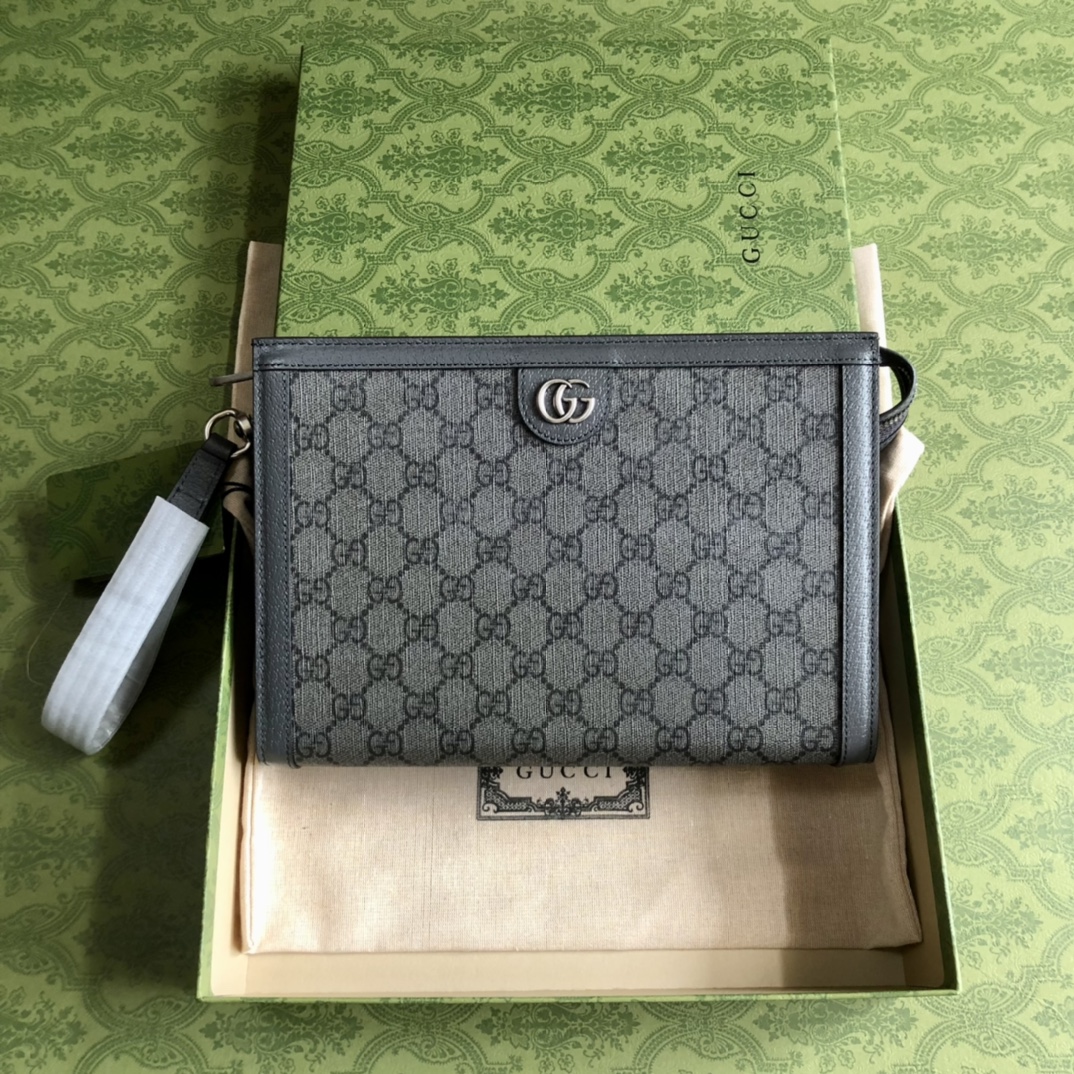 グッチGUCCI限定スーパーコピーバッグダックグレーレザー高級手持ちバッグ_1