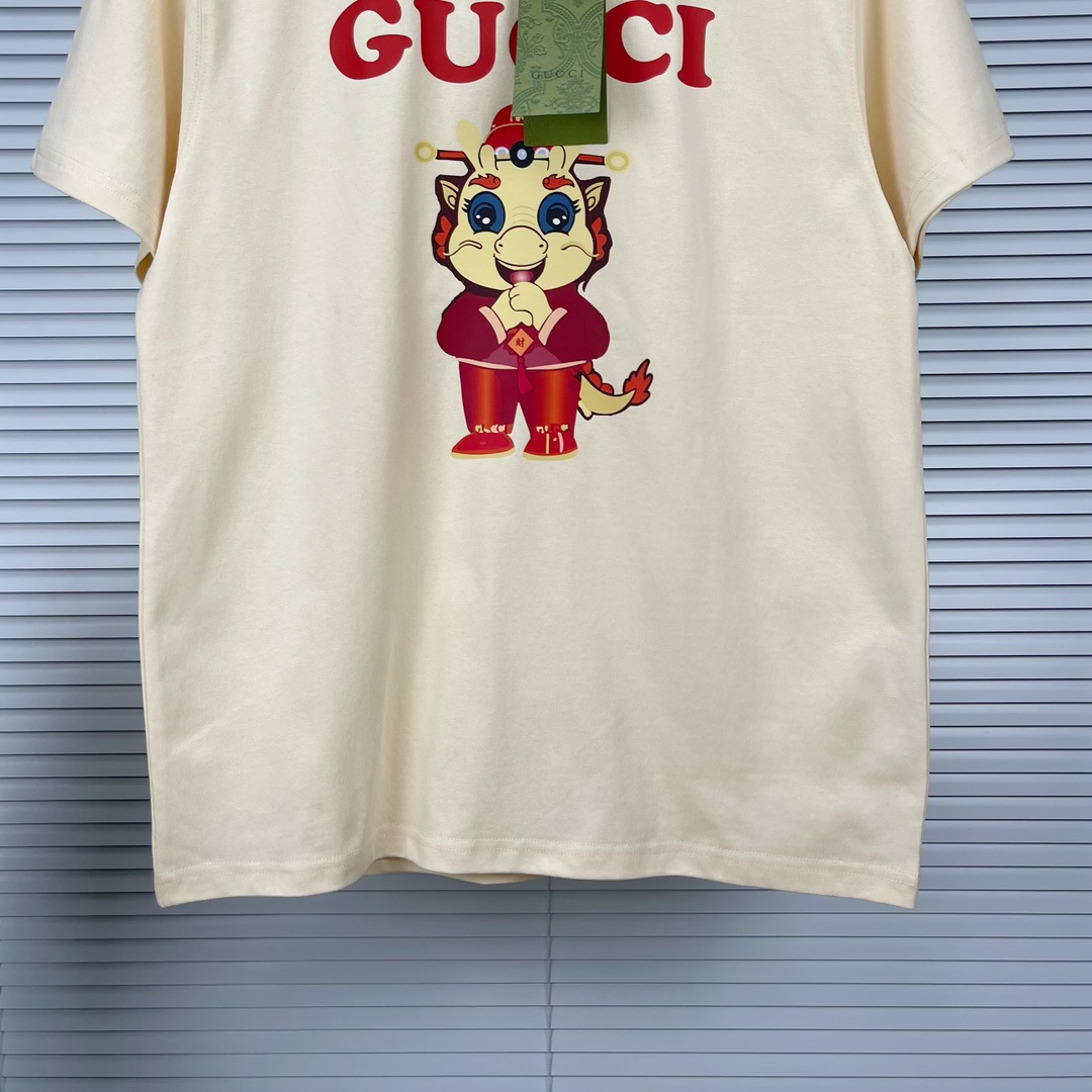 グッチn級品スーパーコピー半袖Tシャツコットンベージュ柔らかい花柄_6