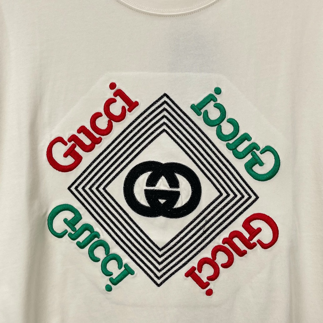 グッチGUCCI限定スーパーコピー半袖Tシャツコットンベージュ柔らかい花柄ふわふわ_2