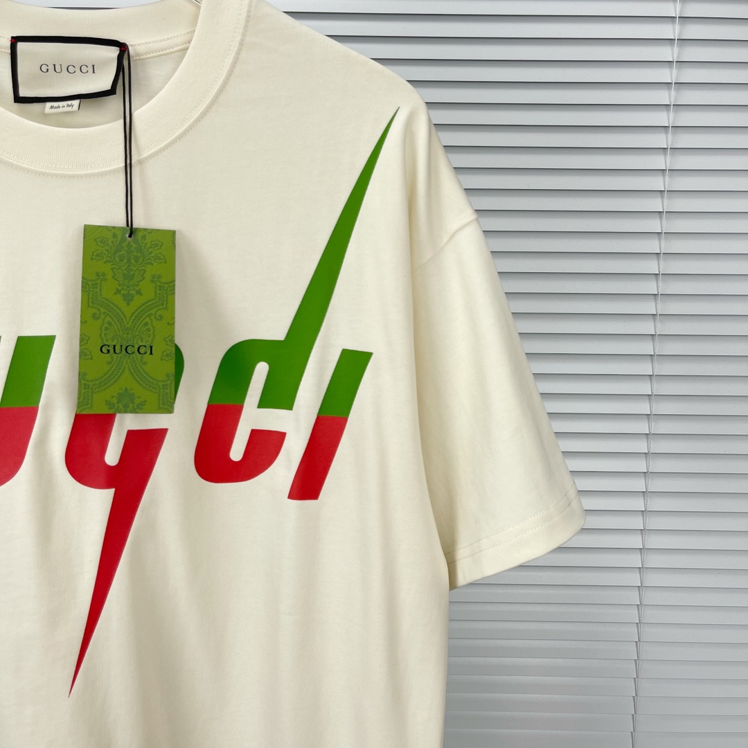 グッチGUCCI限定スーパーコピー半袖Tシャツコットンベージュ柔らかい花柄レディースメンズ_5