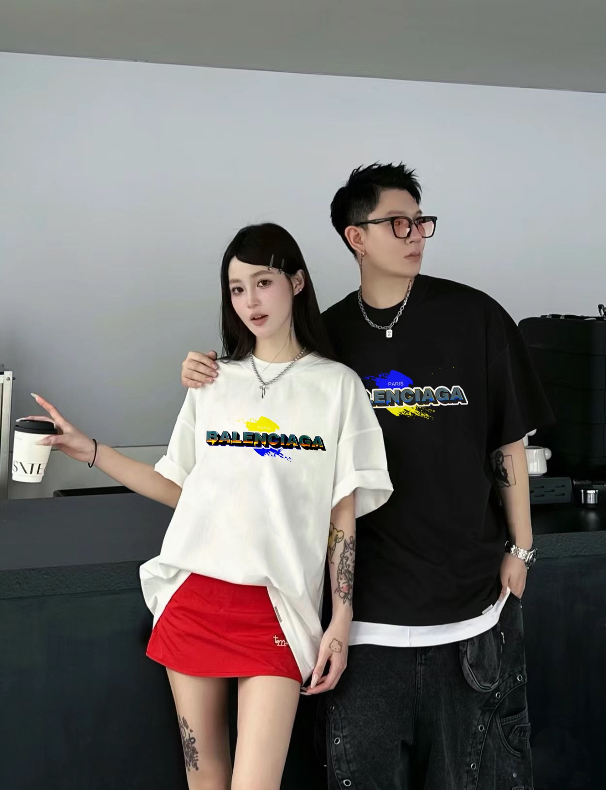 オシャレにお得 100%新品バレンシアガ ロゴ tシャツn級品 ブランドのロゴ モード感_3