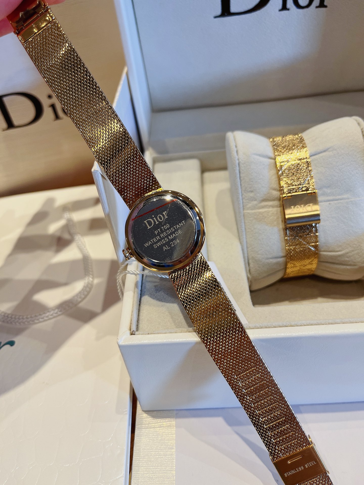 人気セール高品質ディオール時計偽物  エレガント La D de Dior Satineシリーズ腕時計_6