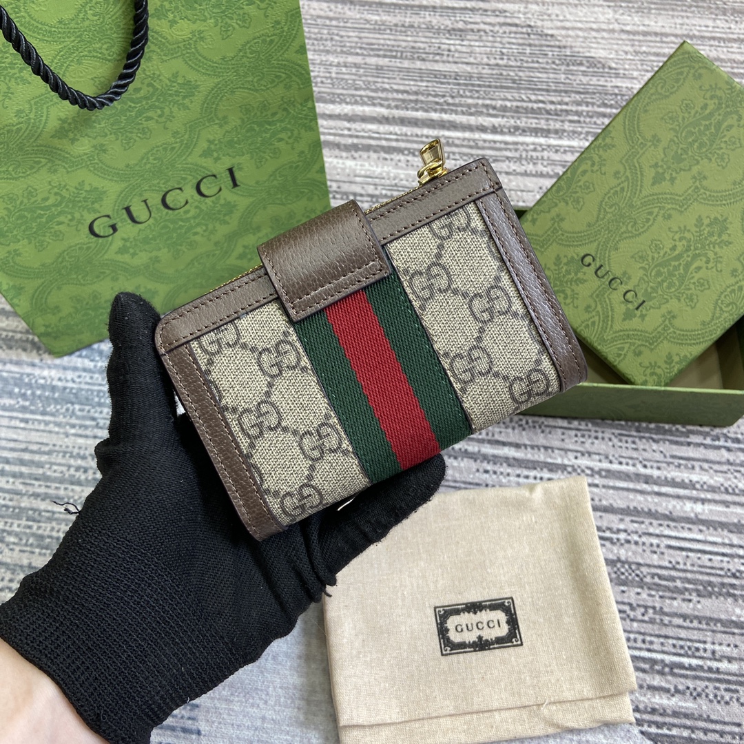 人気セール財布 gucciコピー 725662 オフィディアシリーズ GGフルジップウォレット_2