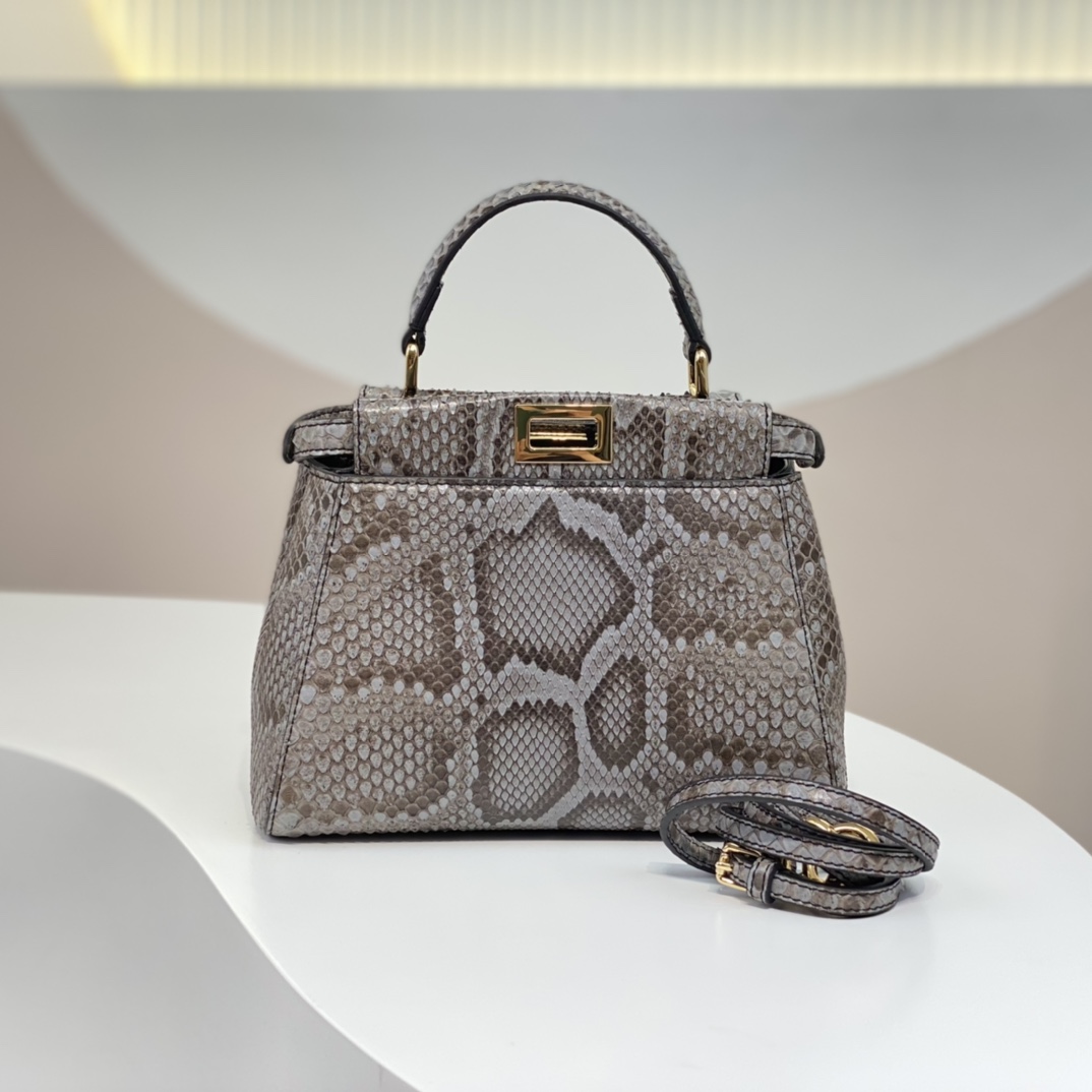 秋冬 超人気 新作fendi カバン ショルダーコピーミニサイズ パイソンレザー_2